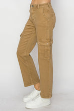Load image into Gallery viewer, Risen Mocha Brown Denim Cargo Jeans