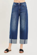 Load image into Gallery viewer, RISEN Slouchy Crop Barrel Cuffed Jeans