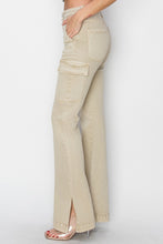 Load image into Gallery viewer, RISEN Denim Side Slit Cargo Bootcut Jeans