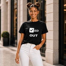 Load image into Gallery viewer, Body Here Mind Elsewhere Checked out T-Shirt