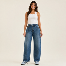 Load image into Gallery viewer, Judy Blue High Waist Rigid Magic Marlow Arc Time Weathered Indigo Denim Jeans
