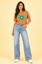 Load image into Gallery viewer, Emerald Sacred Geometry Mandela T-Shirt