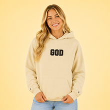 Load image into Gallery viewer, Embroidered GOD Cross Hoodie