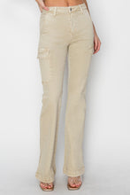 Load image into Gallery viewer, RISEN Denim Side Slit Cargo Bootcut Jeans