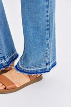 Load image into Gallery viewer, Judy Blue Mid Rise Destroyed Hem Distressed Blue Denim Jeans