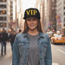 Load image into Gallery viewer, VIP Embroidered Flat Bill Cap
