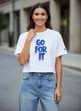 Load image into Gallery viewer, Champion GO FOR IT Cropped Cotton T-Shirt