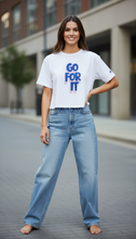 Load image into Gallery viewer, Champion GO FOR IT Cropped Cotton T-Shirt