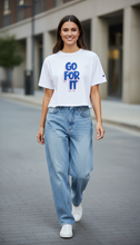Load image into Gallery viewer, Champion GO FOR IT Cropped Cotton T-Shirt