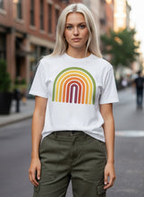 Carica l'immagine nel visualizzatore di Gallery, Retro Rainbow Burnout T-Shirt