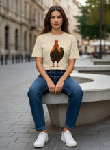 Load image into Gallery viewer, Organic Rising Sun Rooster T-Shirt