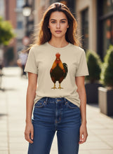 Load image into Gallery viewer, Organic Rising Sun Rooster T-Shirt