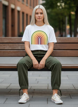 Carica l'immagine nel visualizzatore di Gallery, Retro Rainbow Burnout T-Shirt