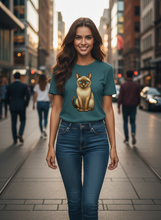 Load image into Gallery viewer, Organic Curious Soul Siamese Cat T-Shirt