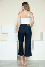 Load image into Gallery viewer, Judy Blue Side Seam Braid Detail Crop Wide Leg Blue Wash Denim Jeans
