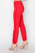 Load image into Gallery viewer, RISEN Red Denim Relaxed Jogger Jeans

