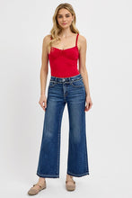 Load image into Gallery viewer, RISEN Tummy Control Dark Blue Washed Bootcut Jeans
