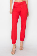 Load image into Gallery viewer, RISEN Red Denim Relaxed Jogger Jeans
