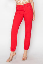Load image into Gallery viewer, RISEN Red Denim Relaxed Jogger Jeans
