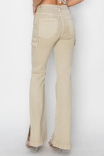 Load image into Gallery viewer, RISEN Denim Side Slit Cargo Bootcut Jeans
