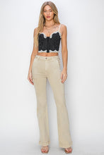 Load image into Gallery viewer, RISEN Denim Side Slit Cargo Bootcut Jeans
