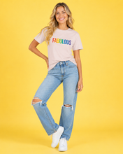Load image into Gallery viewer, FABULOUS Rainbow Statement T-Shirt
