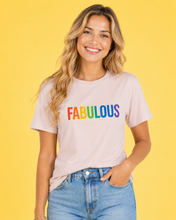 Load image into Gallery viewer, FABULOUS Rainbow Statement T-Shirt

