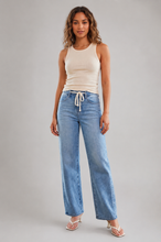 Ladda upp bild till gallerivisning, RISEN Relaxed Fit Drawstring Waist Jeans
