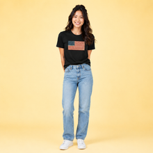 Load image into Gallery viewer, American Flag Organic Cotton  T Shirt
