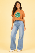 Load image into Gallery viewer, Emerald Sacred Geometry Mandela T-Shirt
