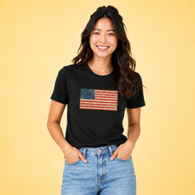 Load image into Gallery viewer, American Flag Organic Cotton  T Shirt

