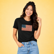 Load image into Gallery viewer, American Flag Organic Cotton  T Shirt
