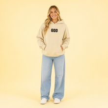 Load image into Gallery viewer, Embroidered GOD Cross Hoodie
