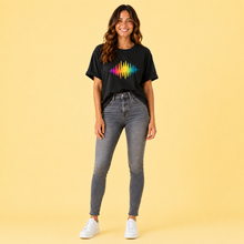 Load image into Gallery viewer, Rainbow Frequency Relaxed T-Shirt
