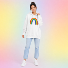 Load image into Gallery viewer, Classic Rainbow Relaxed Hoodie
