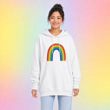 Load image into Gallery viewer, Classic Rainbow Relaxed Hoodie
