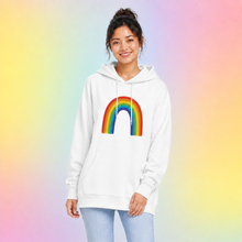 Load image into Gallery viewer, Classic Rainbow Relaxed Hoodie
