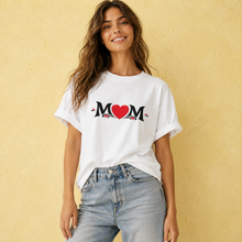 Load image into Gallery viewer, Classic MOM Heart T-Shirt
