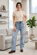 Load image into Gallery viewer, Judy Blue High Waist Marlow Arc Leg Jeans with Double Waistband
