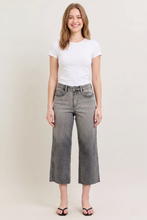 Load image into Gallery viewer, Judy Blue Gray Wash Wide Leg Capri Denim Jeans
