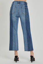 Carica l'immagine nel visualizzatore di Gallery, RISEN Mid Rise Two Tone Blue Denim Jeans
