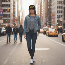 Load image into Gallery viewer, VIP Embroidered Flat Bill Cap
