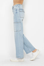 Load image into Gallery viewer, Judy Blue Straight Leg Light Blue Denim Cargo Jeans
