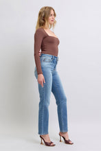 Load image into Gallery viewer, Judy Blue Wash Thermal Wash Straight Leg Blue Denim Jeans
