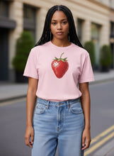 Load image into Gallery viewer, Sun Ripened Strawberry Cotton T-Shirt
