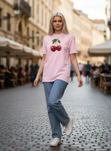 Load image into Gallery viewer, Crimson Cherrie Cotton T-Shirt
