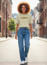Load image into Gallery viewer, Golden Carded Cotton Oversized Faded T-Shirt
