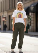 Load image into Gallery viewer, Retro Rainbow Burnout T-Shirt
