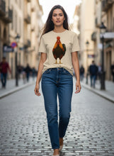 Load image into Gallery viewer, Organic Rising Sun Rooster T-Shirt
