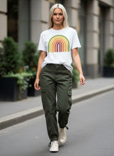 Load image into Gallery viewer, Retro Rainbow Burnout T-Shirt
